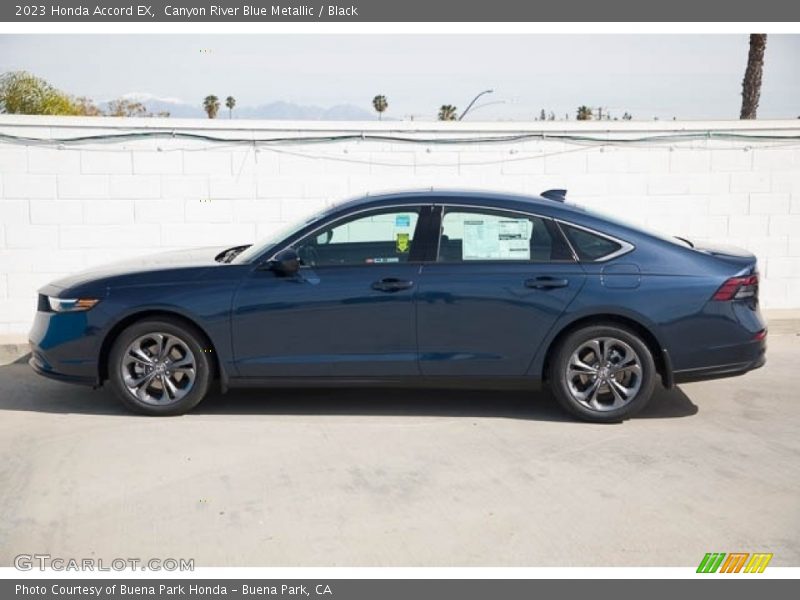 Canyon River Blue Metallic / Black 2023 Honda Accord EX