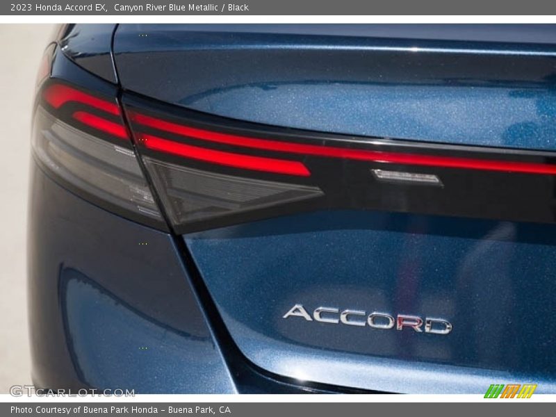 Canyon River Blue Metallic / Black 2023 Honda Accord EX