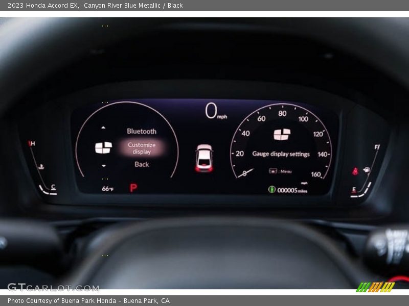 Canyon River Blue Metallic / Black 2023 Honda Accord EX