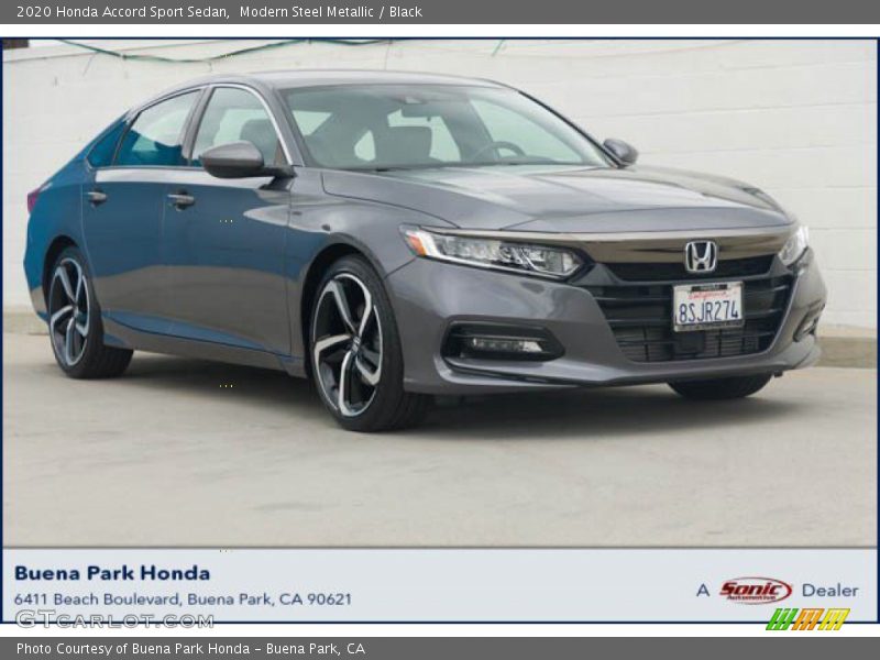Modern Steel Metallic / Black 2020 Honda Accord Sport Sedan