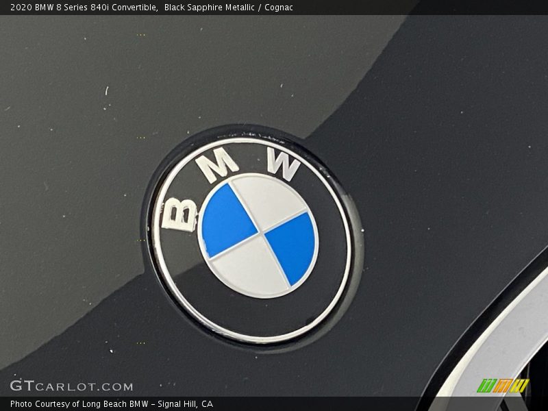Black Sapphire Metallic / Cognac 2020 BMW 8 Series 840i Convertible