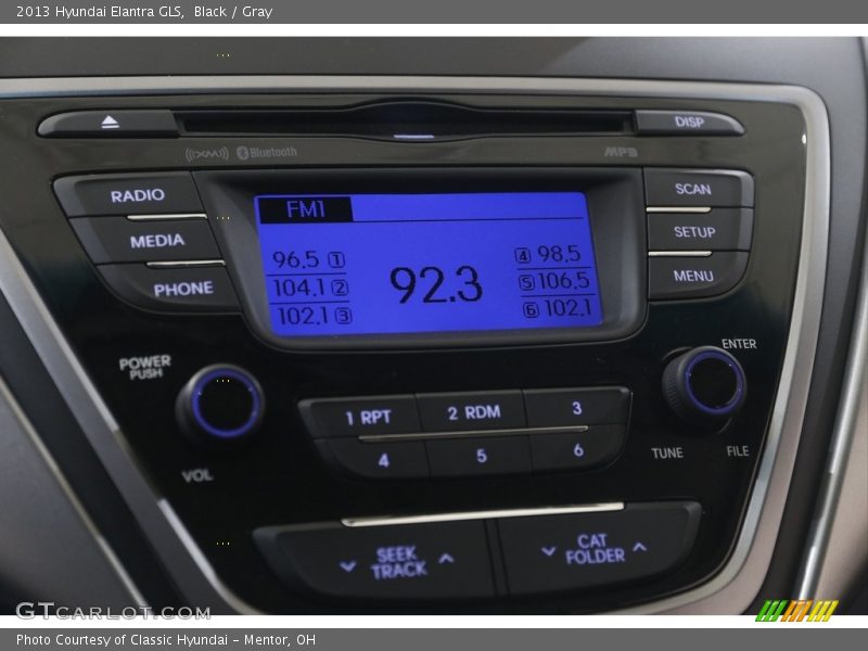 Black / Gray 2013 Hyundai Elantra GLS