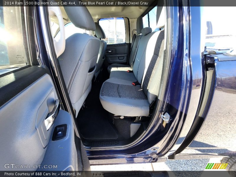 True Blue Pearl Coat / Black/Diesel Gray 2014 Ram 1500 Big Horn Quad Cab 4x4