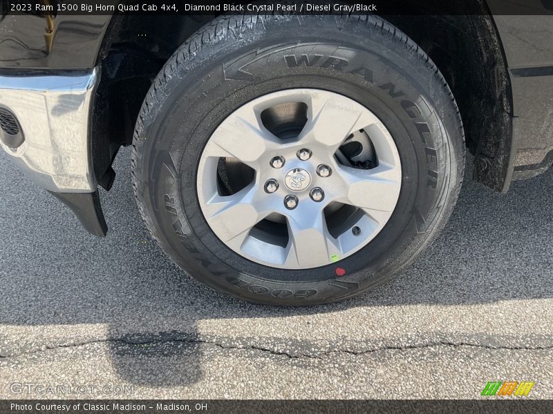 Diamond Black Crystal Pearl / Diesel Gray/Black 2023 Ram 1500 Big Horn Quad Cab 4x4