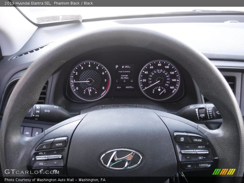 Phantom Black / Black 2019 Hyundai Elantra SEL