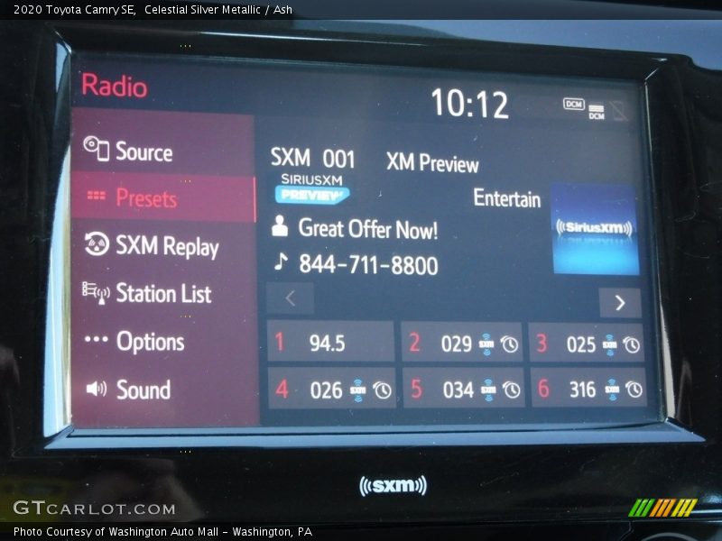 Celestial Silver Metallic / Ash 2020 Toyota Camry SE