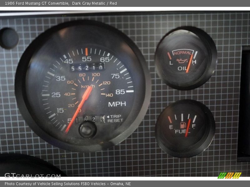  1986 Mustang GT Convertible GT Convertible Gauges