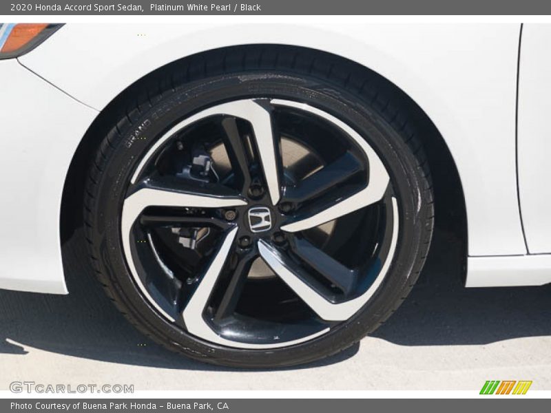 Platinum White Pearl / Black 2020 Honda Accord Sport Sedan