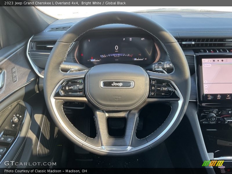 Bright White / Global Black 2023 Jeep Grand Cherokee L Overland 4x4