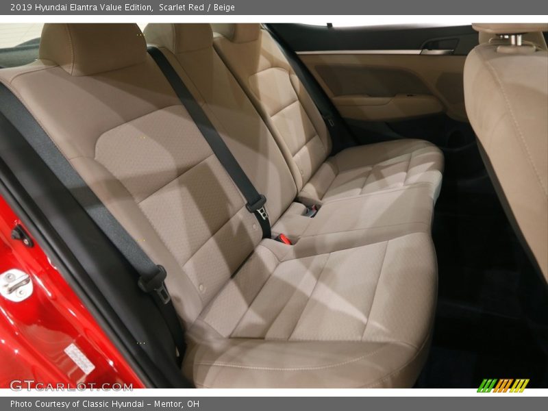 Scarlet Red / Beige 2019 Hyundai Elantra Value Edition