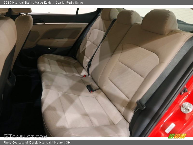 Scarlet Red / Beige 2019 Hyundai Elantra Value Edition