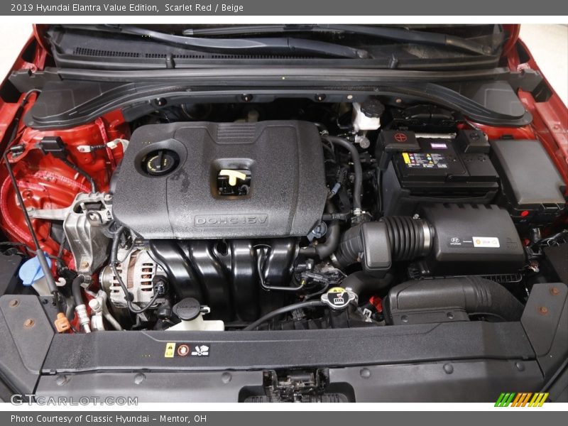 Scarlet Red / Beige 2019 Hyundai Elantra Value Edition