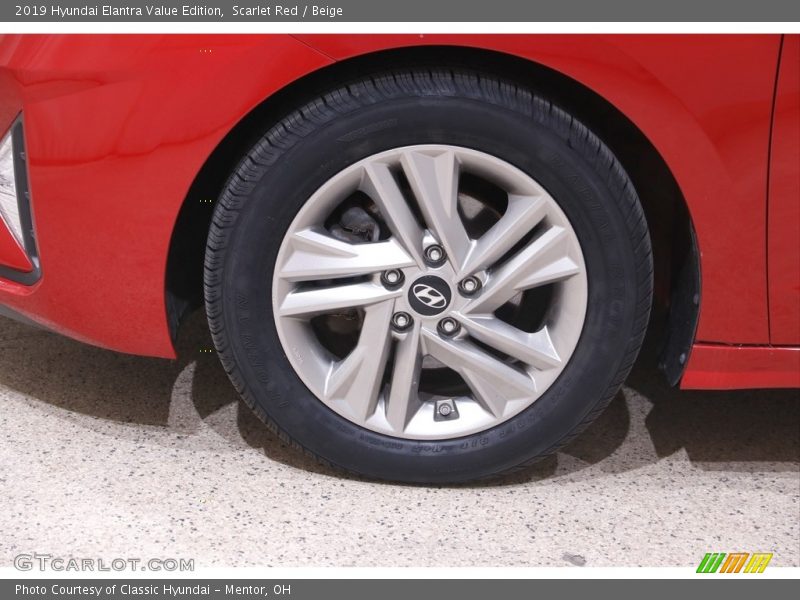 Scarlet Red / Beige 2019 Hyundai Elantra Value Edition