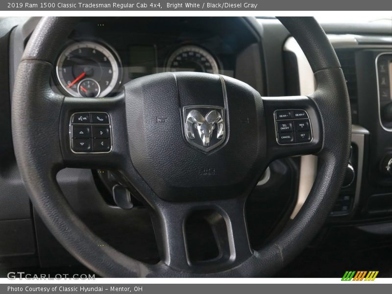 Bright White / Black/Diesel Gray 2019 Ram 1500 Classic Tradesman Regular Cab 4x4