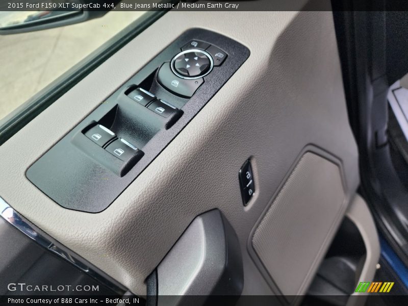 Blue Jeans Metallic / Medium Earth Gray 2015 Ford F150 XLT SuperCab 4x4