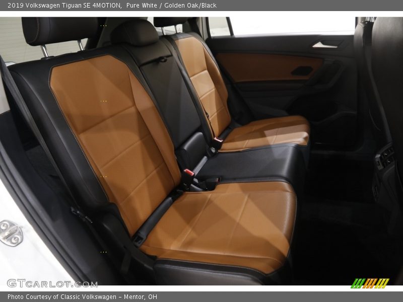 Pure White / Golden Oak/Black 2019 Volkswagen Tiguan SE 4MOTION