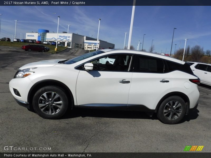 Pearl White / Graphite 2017 Nissan Murano SL AWD