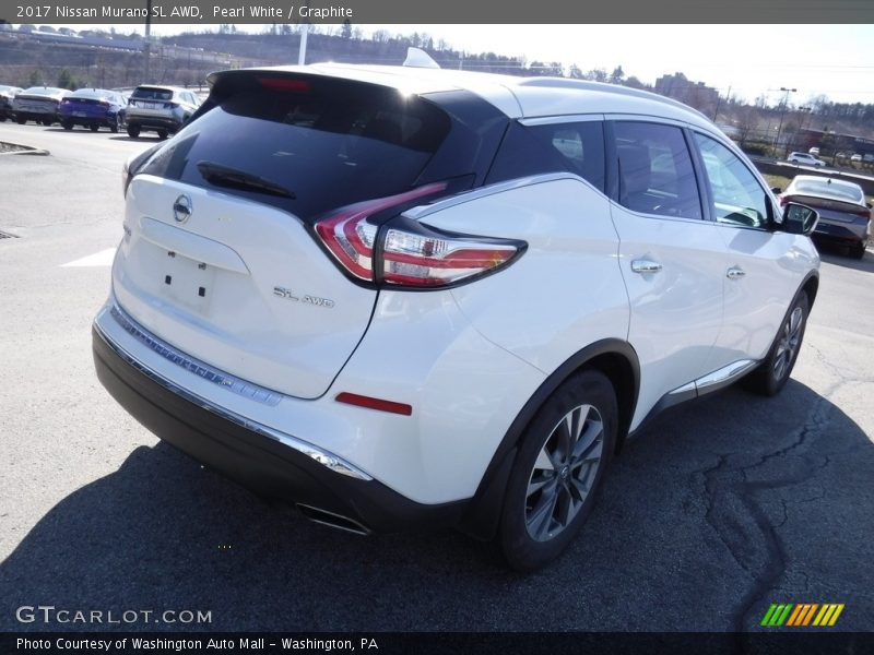 Pearl White / Graphite 2017 Nissan Murano SL AWD