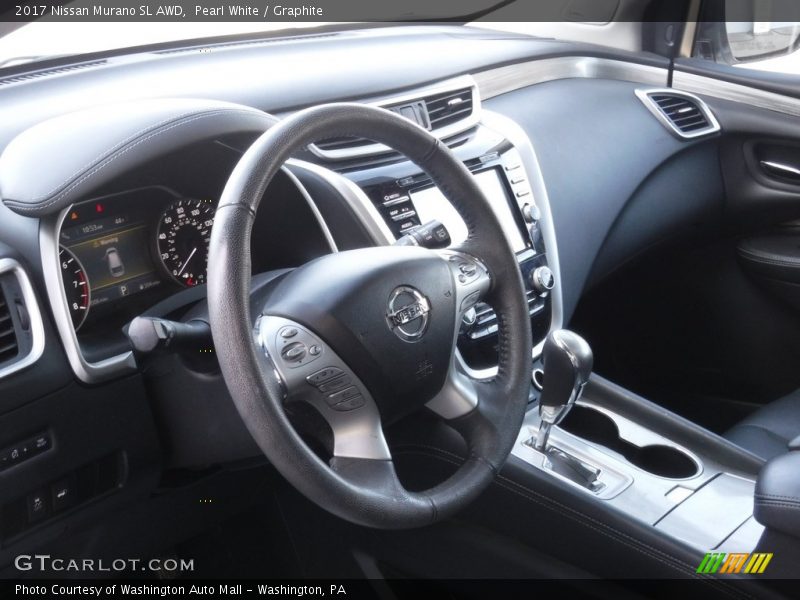 Pearl White / Graphite 2017 Nissan Murano SL AWD
