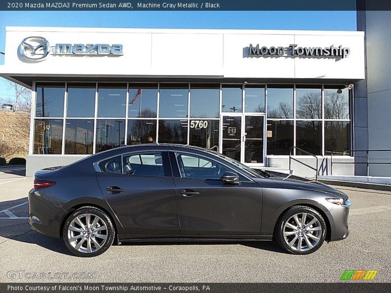 Machine Gray Metallic / Black 2020 Mazda MAZDA3 Premium Sedan AWD