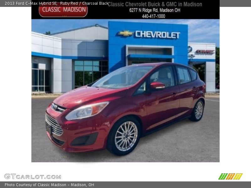 Ruby Red / Charcoal Black 2013 Ford C-Max Hybrid SE
