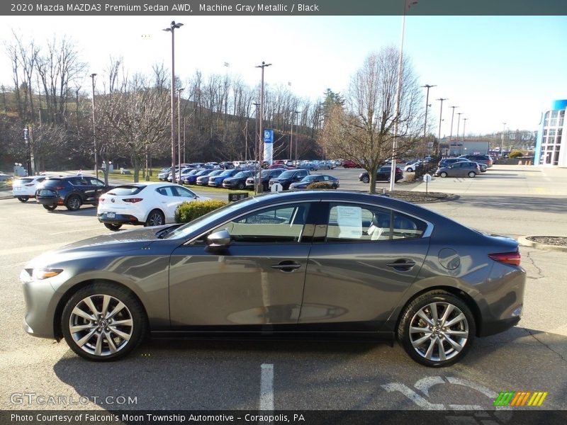 Machine Gray Metallic / Black 2020 Mazda MAZDA3 Premium Sedan AWD