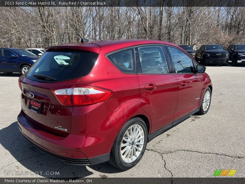 Ruby Red / Charcoal Black 2013 Ford C-Max Hybrid SE