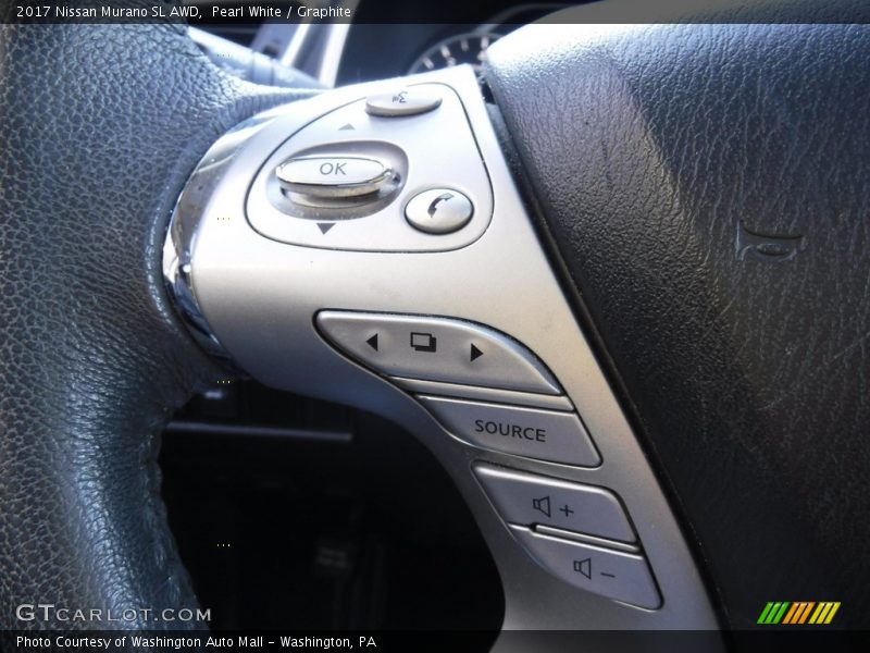 Pearl White / Graphite 2017 Nissan Murano SL AWD