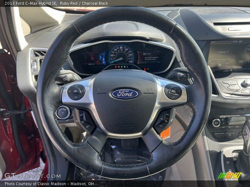 Ruby Red / Charcoal Black 2013 Ford C-Max Hybrid SE