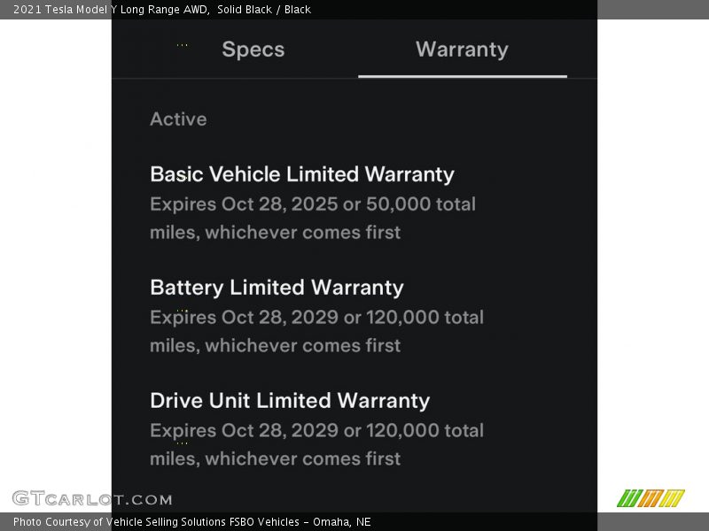 Solid Black / Black 2021 Tesla Model Y Long Range AWD