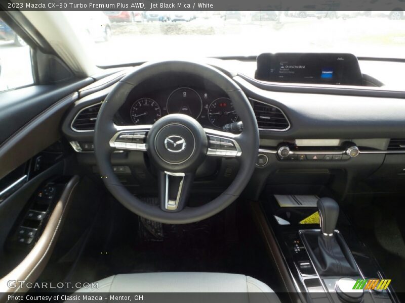 Jet Black Mica / White 2023 Mazda CX-30 Turbo Premium Plus AWD