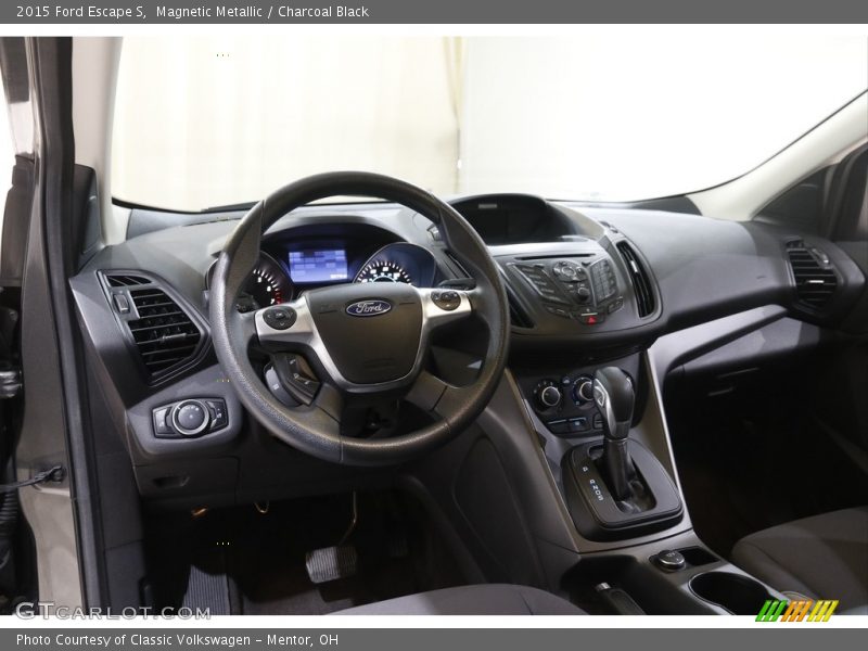 Magnetic Metallic / Charcoal Black 2015 Ford Escape S