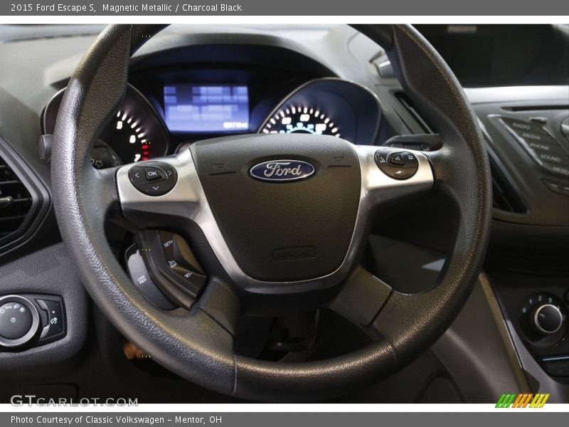 Magnetic Metallic / Charcoal Black 2015 Ford Escape S