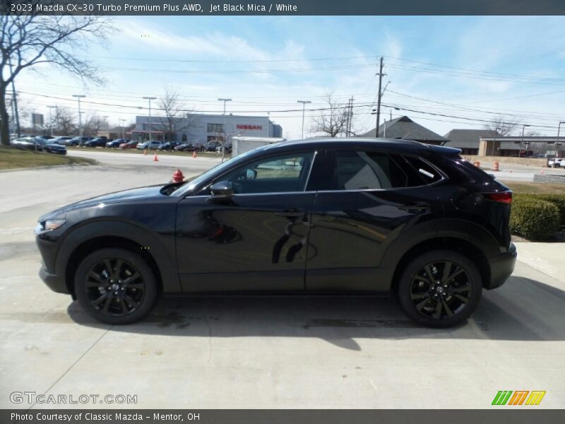 Jet Black Mica / White 2023 Mazda CX-30 Turbo Premium Plus AWD