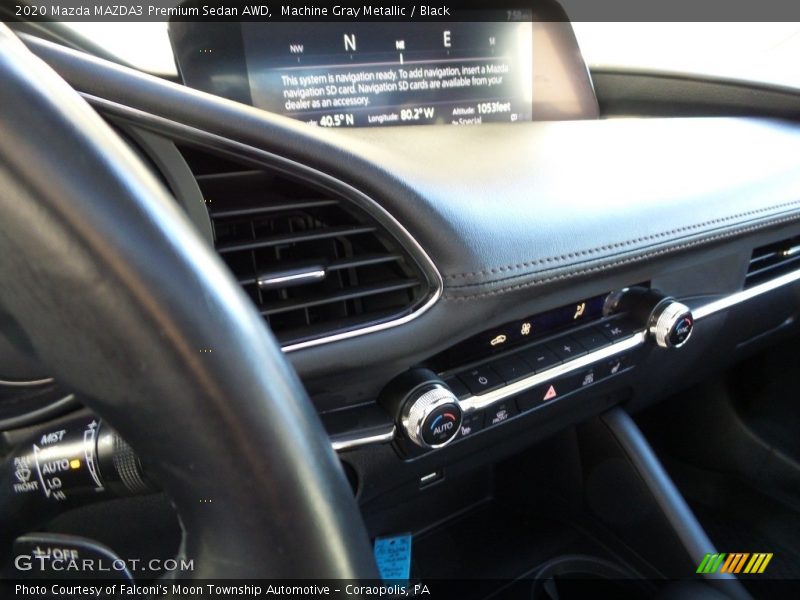 Machine Gray Metallic / Black 2020 Mazda MAZDA3 Premium Sedan AWD