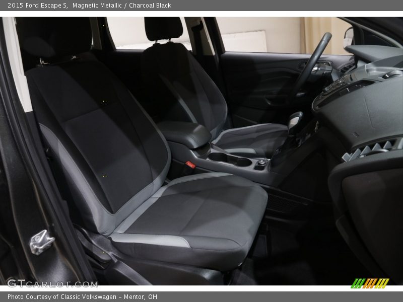 Magnetic Metallic / Charcoal Black 2015 Ford Escape S