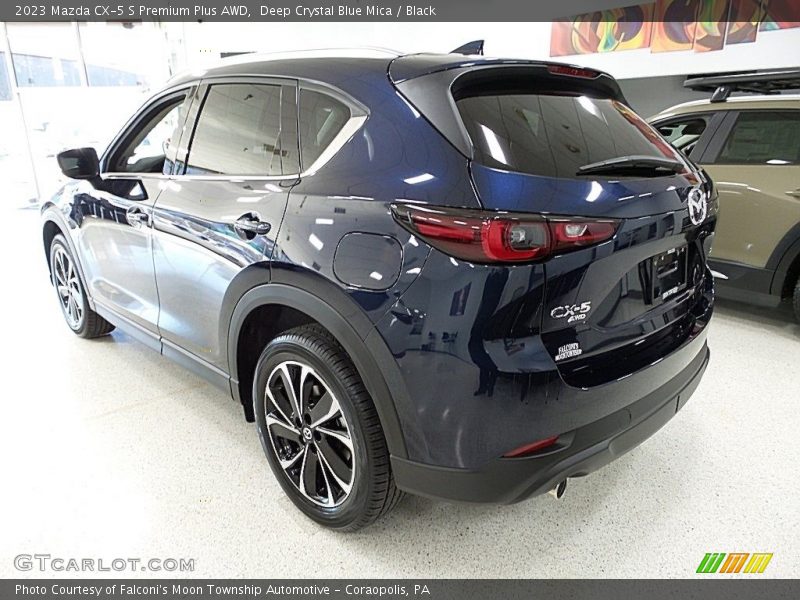 Deep Crystal Blue Mica / Black 2023 Mazda CX-5 S Premium Plus AWD