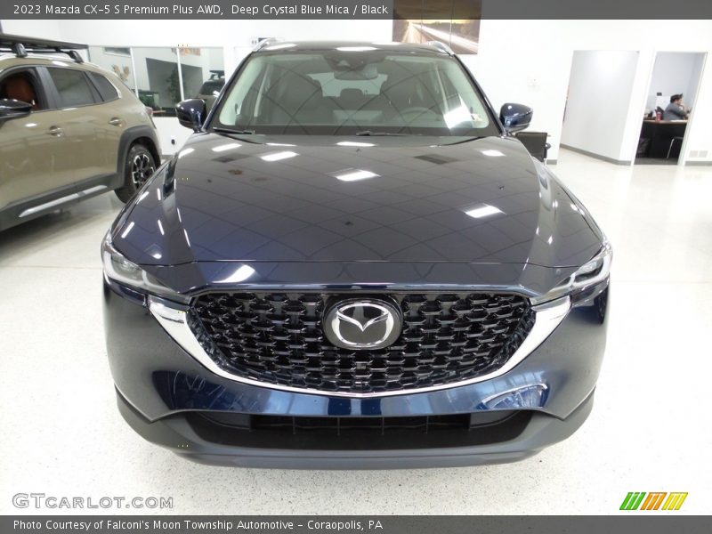 Deep Crystal Blue Mica / Black 2023 Mazda CX-5 S Premium Plus AWD