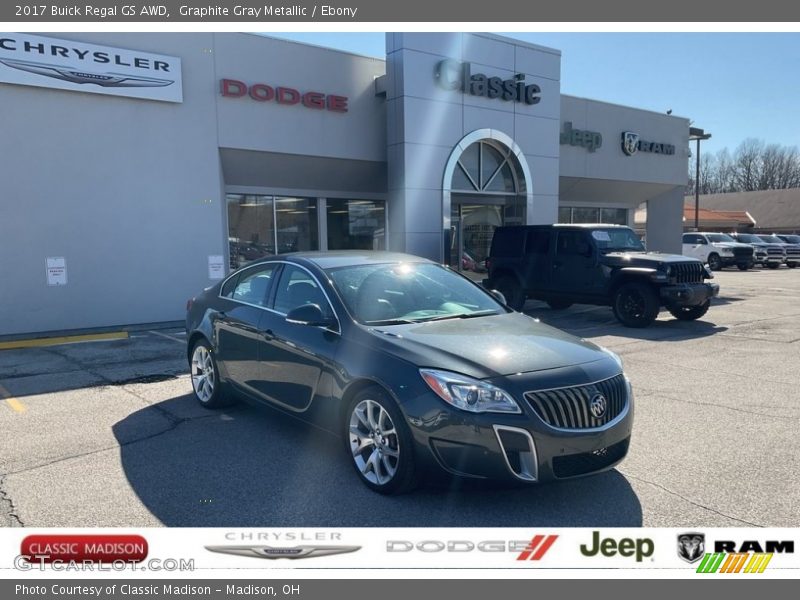 Graphite Gray Metallic / Ebony 2017 Buick Regal GS AWD
