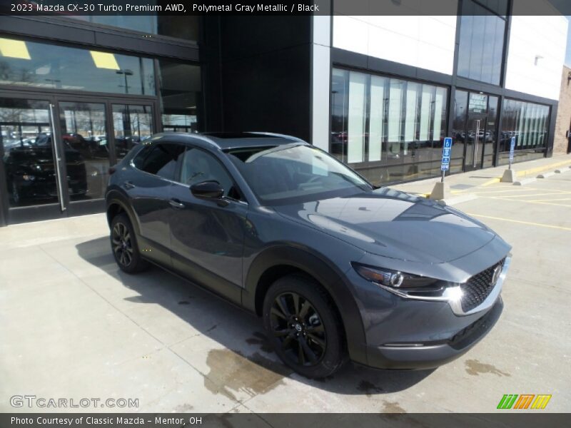 Polymetal Gray Metallic / Black 2023 Mazda CX-30 Turbo Premium AWD
