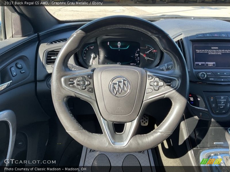 Graphite Gray Metallic / Ebony 2017 Buick Regal GS AWD