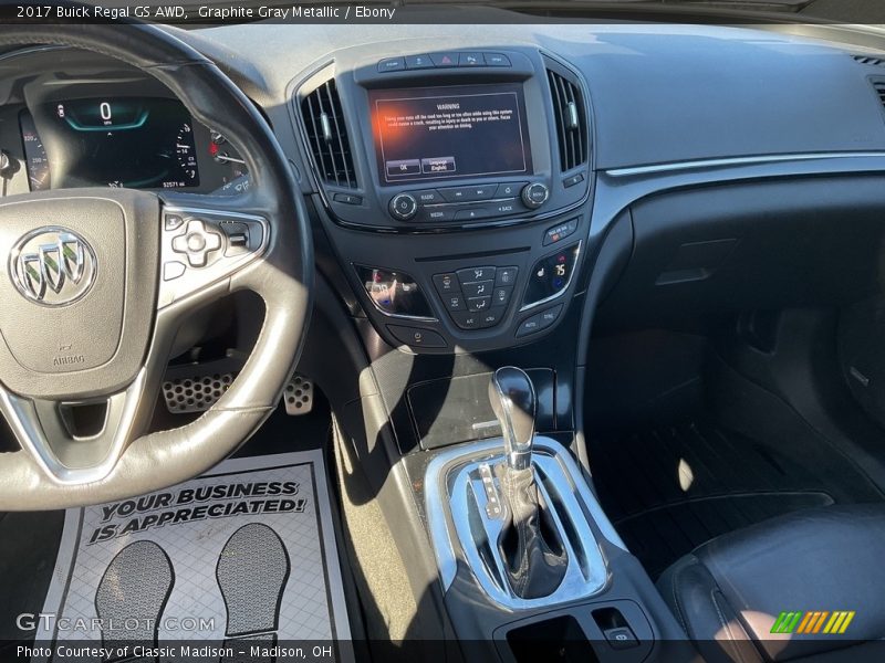 Graphite Gray Metallic / Ebony 2017 Buick Regal GS AWD