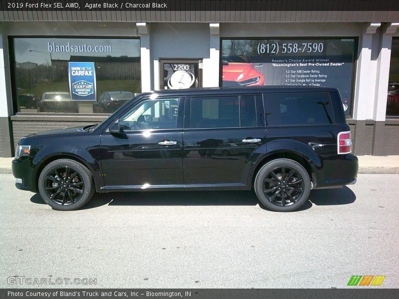 Agate Black / Charcoal Black 2019 Ford Flex SEL AWD