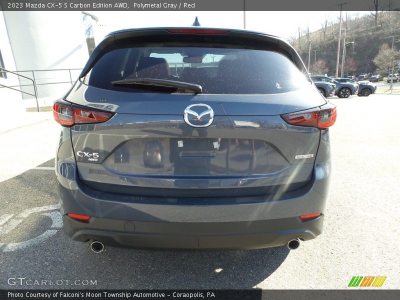 Polymetal Gray / Red 2023 Mazda CX-5 S Carbon Edition AWD