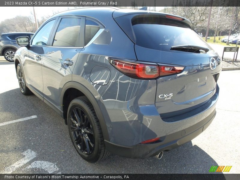 Polymetal Gray / Red 2023 Mazda CX-5 S Carbon Edition AWD