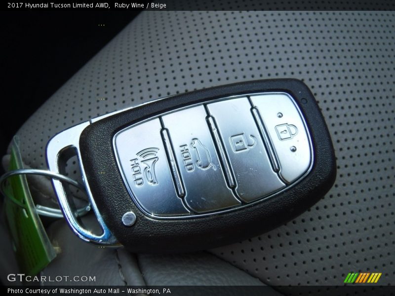 Ruby Wine / Beige 2017 Hyundai Tucson Limited AWD