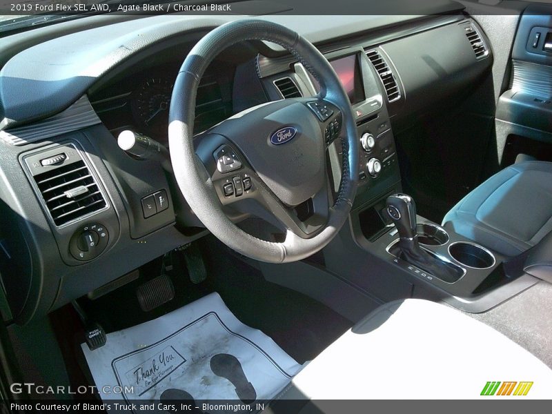 Agate Black / Charcoal Black 2019 Ford Flex SEL AWD