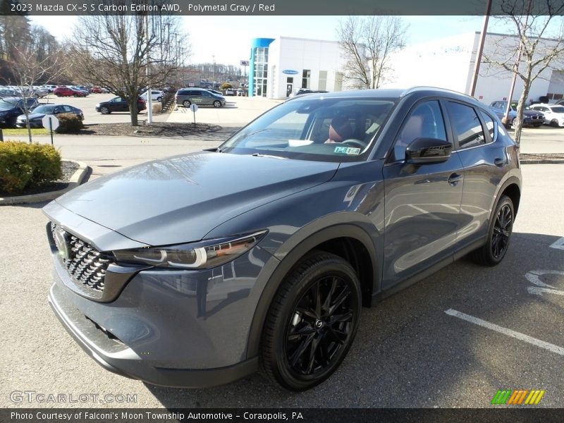 Polymetal Gray / Red 2023 Mazda CX-5 S Carbon Edition AWD