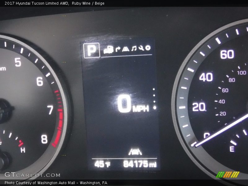 Ruby Wine / Beige 2017 Hyundai Tucson Limited AWD