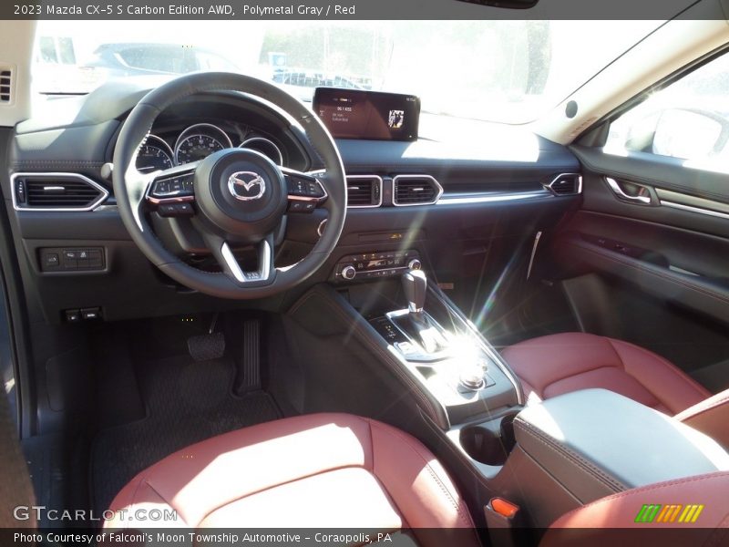 Polymetal Gray / Red 2023 Mazda CX-5 S Carbon Edition AWD